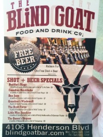 Blind Goat Food and Drink Co. Never Have I Ever Tampa Bay